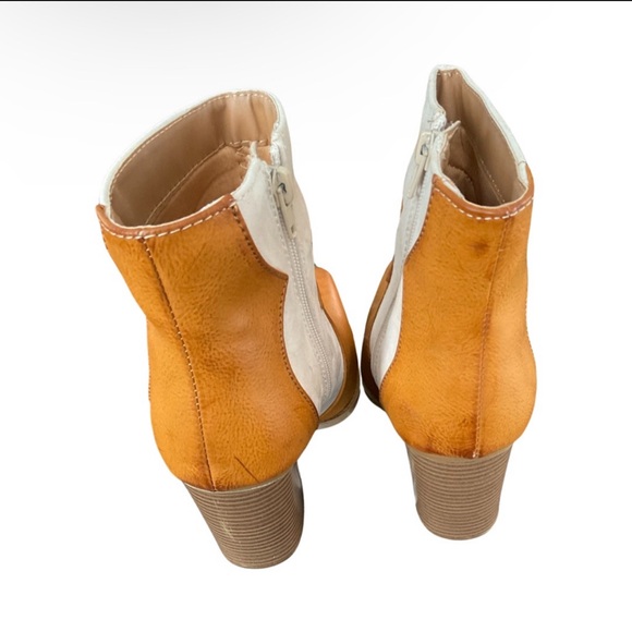 Qupid Slay Nude and Camel Western Bootie 8 - Picture 3 of 8